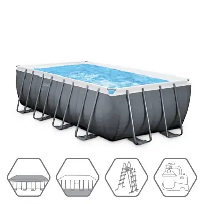 Intex 26356 Каркасный бассейн Ultra XTR Frame 549х274х132см, 17203л, песч.фил.-нас. 4500л\ч, лестн, тент, подст.