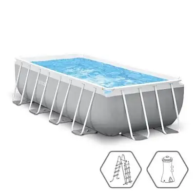 Intex 26788 Каркасный бассейн Prism Frame 400х200х100см, 6836л, фил.-насос 2006л\ч, лестница