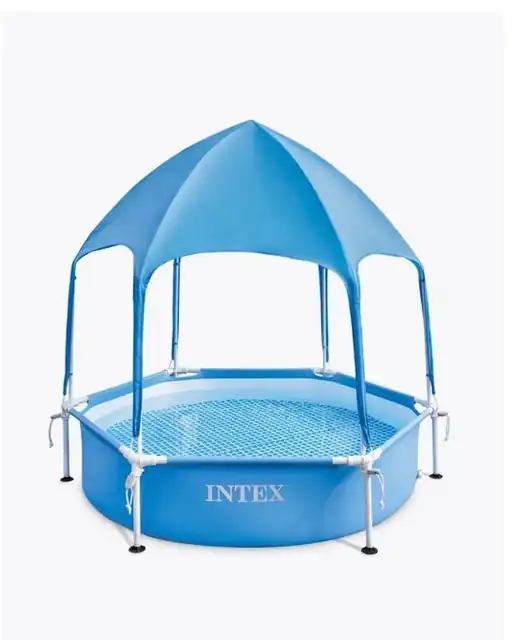 Intex 28209 Каркасный бассейн Canopy Metal Frame 183х38см с навесом, 700л