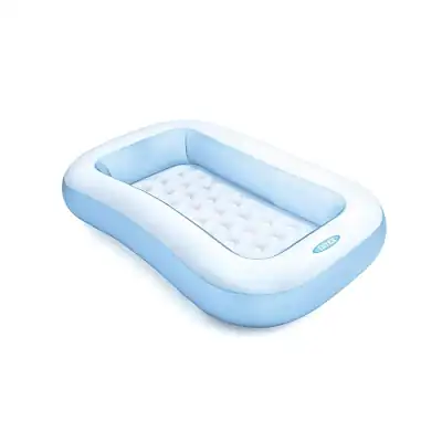 Intex 57403 Детский надувной бассейн 166х100х25см, с надувным дном, 90л, от 2 лет